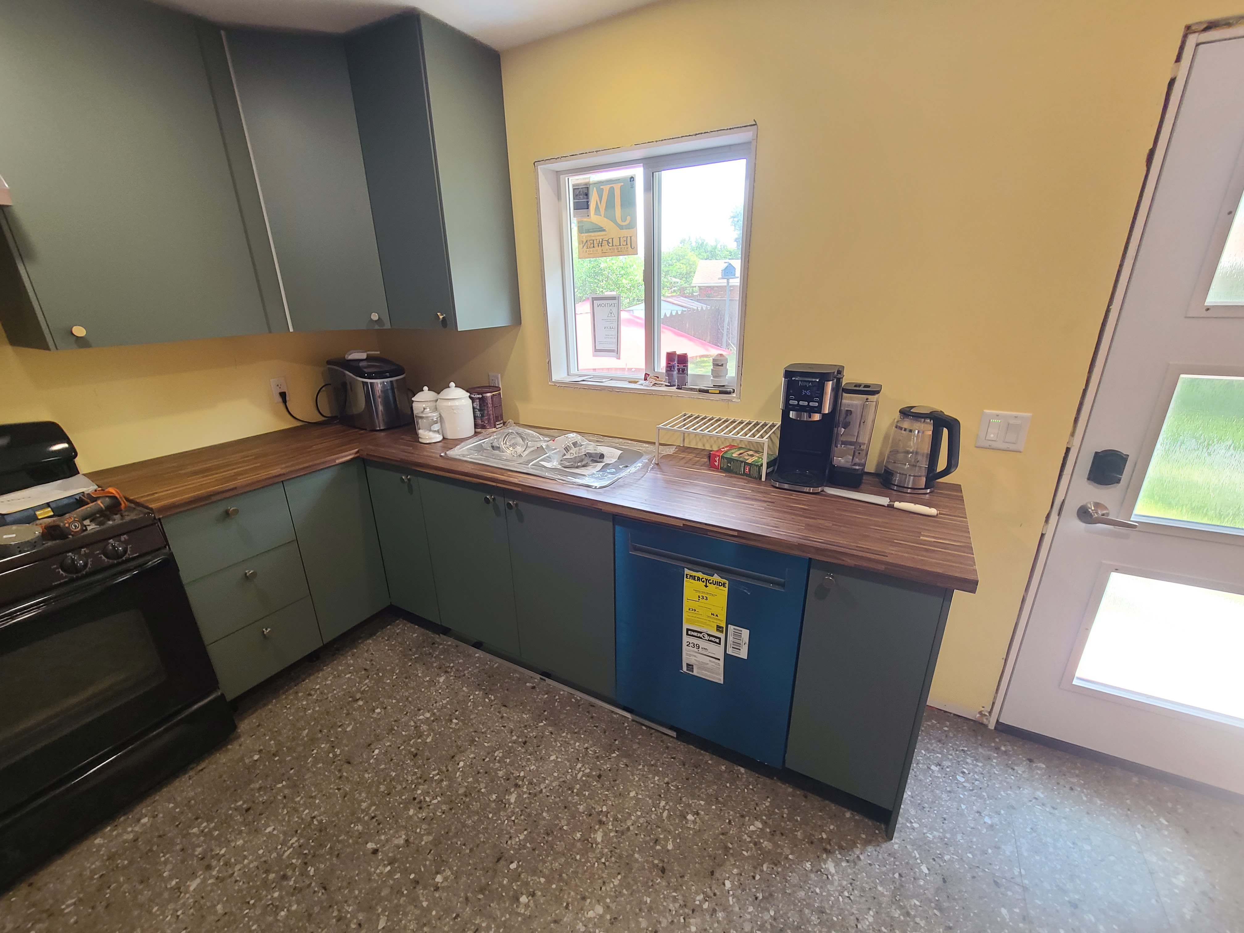 New Green Kitchen - After